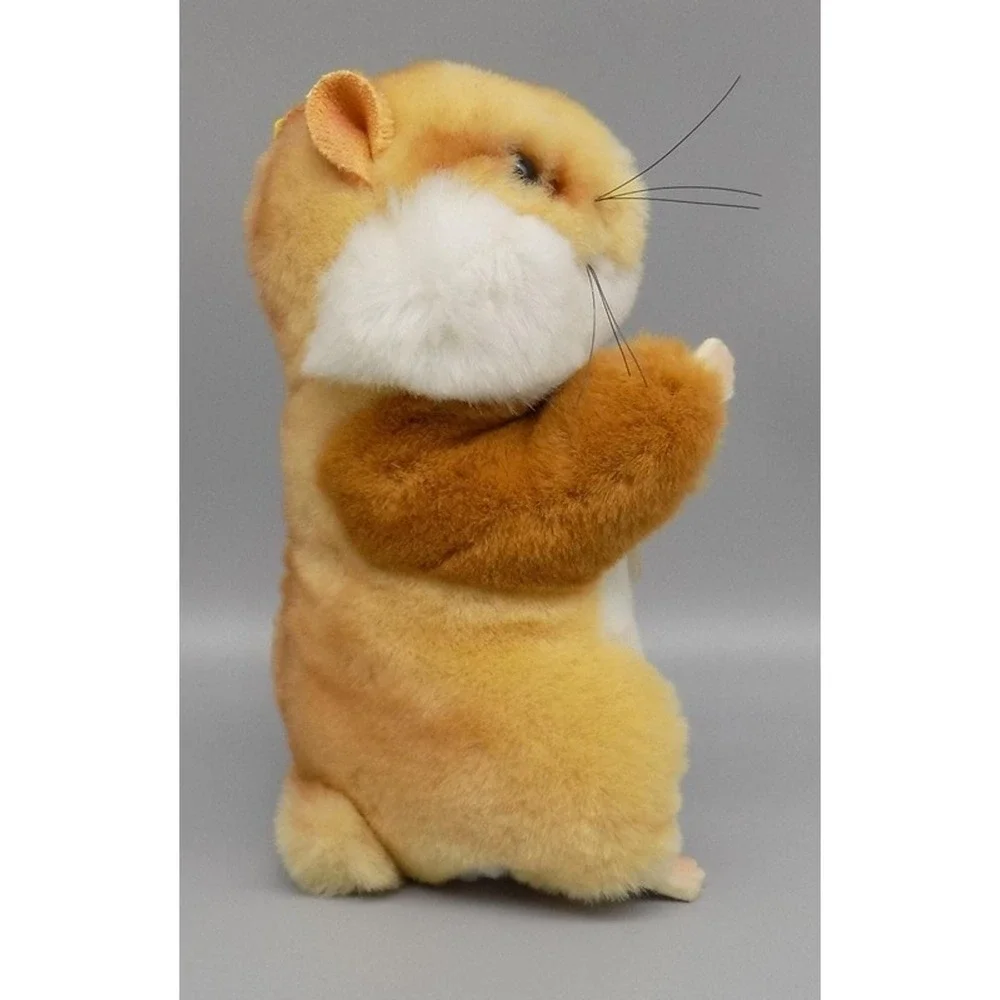 Steiff Goldy the Hamster Vintage w/ Tag Button & Ribbon W Germany PA 55 MASS 73